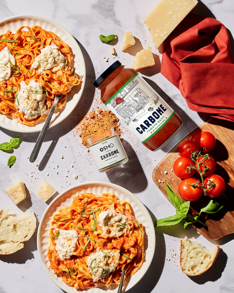 Tomato & Basil Spaghetti with Burrata